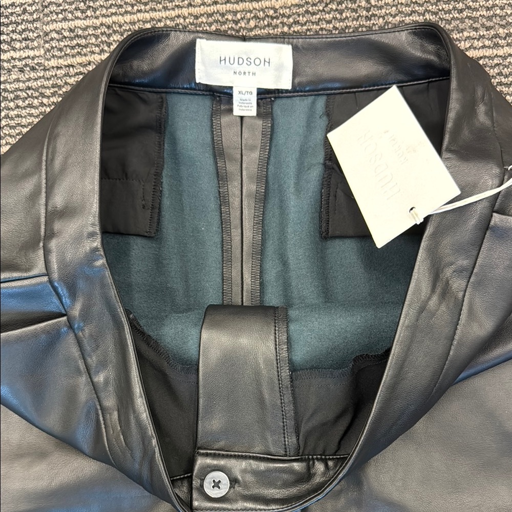 Hudson North Black Pleather Pants BNWT
